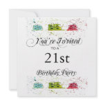 Personalised 21st Birthday Party Invitations