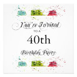 Personalised 40th Birthday Party Invitations invitations