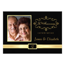Personalised 50th Anniversary Party Invitations