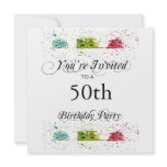 Personalised 50th Birthday Party Invitations
