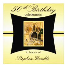 Personalised 50th Birthday Party Invitations