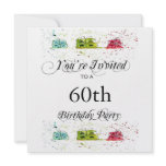 Personalised 60th Birthday Party Invitations
