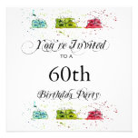 Personalised 60th Birthday Party Invitations invitations