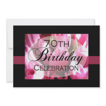 Personalised 70th Birthday Party Invitations