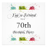 Personalised 70th Birthday Party Invitations invitations