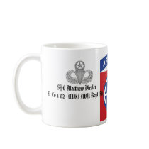 Personalised 82nd Airborne Mug (w/Jump Wings)
