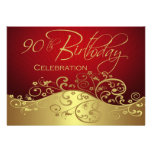 Personalised 90th Birthday Party Invitations invitations