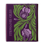 Personalised Art Deco Floral iPad Folio Case