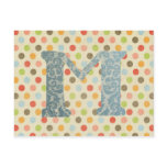 Personalised Art Letter M Post Cards