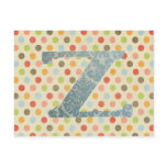 Personalised Art Letter Z Postcards
