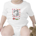 Personalised Baby Cartoon Hearts Onesies t-shirts