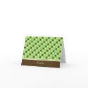 Personalised Baby Polka Dot Thank You Card (lime)