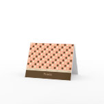 Personalised Baby Polka Dot Thank You Card (peach)