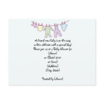 Personalised Baby Shower Invitation-Clothesline postcards