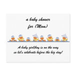 Personalised Baby Shower Invitations-Little Ducks