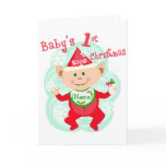 Personalised Baby's First Christmas cards