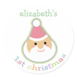 Personalised Baby's First Christmas stickers