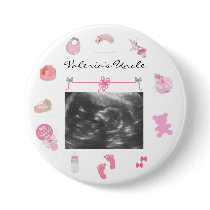 Personalised BabyShower Family Button