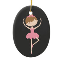 Personalised Ballerina Christmas Ornament