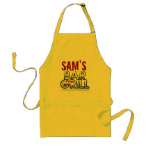 Personalised Bar and Grill Apron