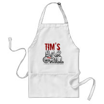 Personalised Bar and Grill Apron