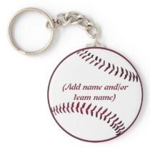 Personalised Baseball Keychain