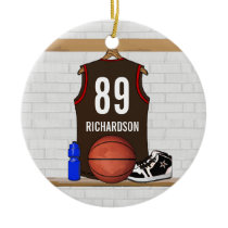 Personalised Basketball Jersey (BRO) Ornament