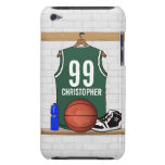 Personalised Basketball Jersey (green) Case-Mate iPod Touch Case