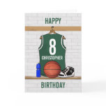 Personalised Basketball Jersey  Greetings card