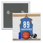 Personalised Basketball Jersey (LBO) Pinback Button