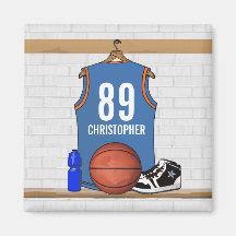 Personalised Basketball Jersey (LBO) Refrigerator Magnets