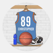 Personalised Basketball Jersey (LBO) Sticker