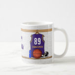 Personalised  Basketball Jersey (PG) Coffee Mug
