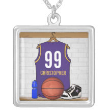 Personalised  Basketball Jersey (PG) Personalized Necklace
