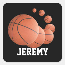 Personalised Basketballs in the AIr Stickers