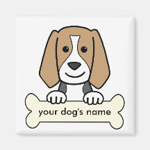 Personalised Beagle Refrigerator Magnet