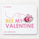 Personalised Bee My Valentine Mousepad
