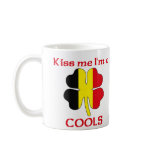 Personalised Belgian Kiss Me I'm Cools mugs