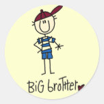 Personalised Big Brother Tshirts and Gifts Round Sticker