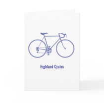 Personalised Bike note cards