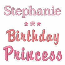 Personalised Birthday Princess Embroidered T-Shirt