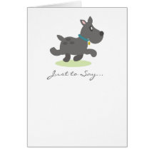 Personalised Black Dog Note Cards