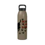 Personalised Black Labrador Daddy Drinking Bottle