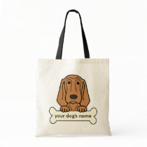 Personalised Bloodhound Canvas Bags