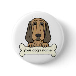 Personalised Bloodhound buttons