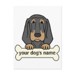 Personalised Bloodhound postcards