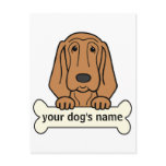 Personalised Bloodhound postcards