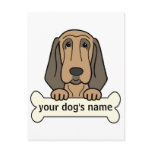 Personalised Bloodhound postcards