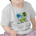 Personalised Blue Frog 1st Birthday Tshirt