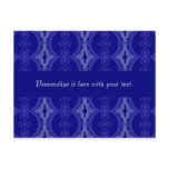 Personalised Blue Pattern Postcard